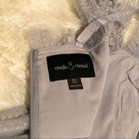 Needle & Thread Helena Dusk Blue Dress Gown - Picture 7 of 8